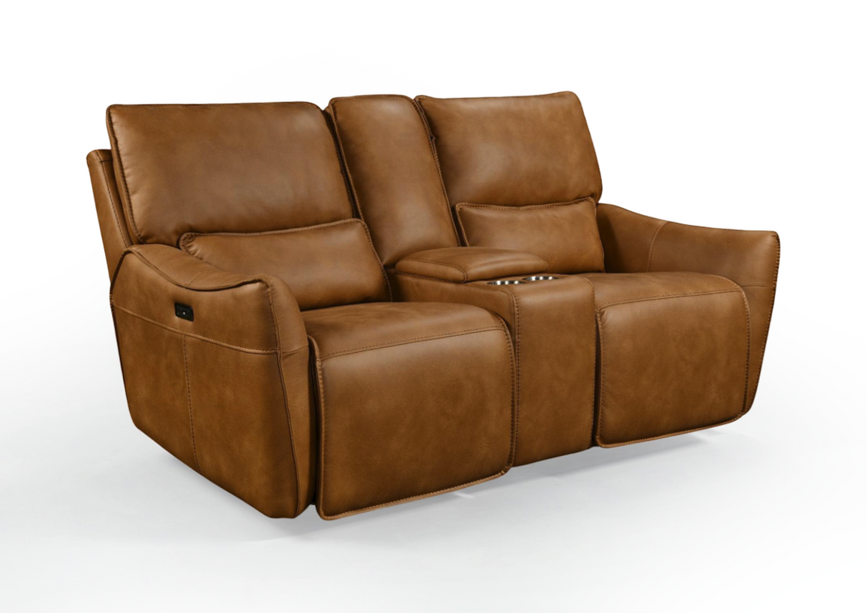 Valencia 2 Seater Power Recliner Sofa with Console