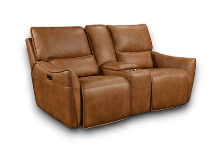 Valencia 2 Seater Power Recliner Sofa with Console