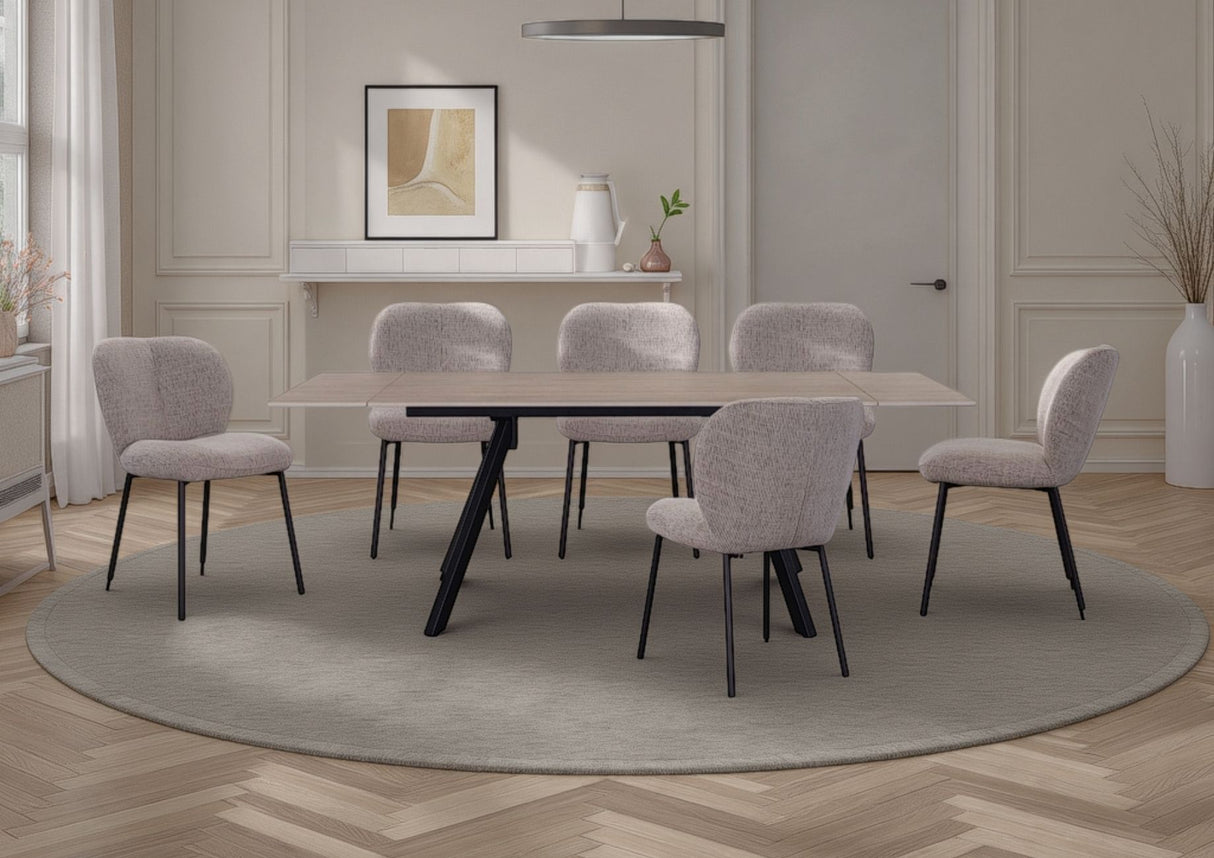 Vertigo Table with 6 Chairs