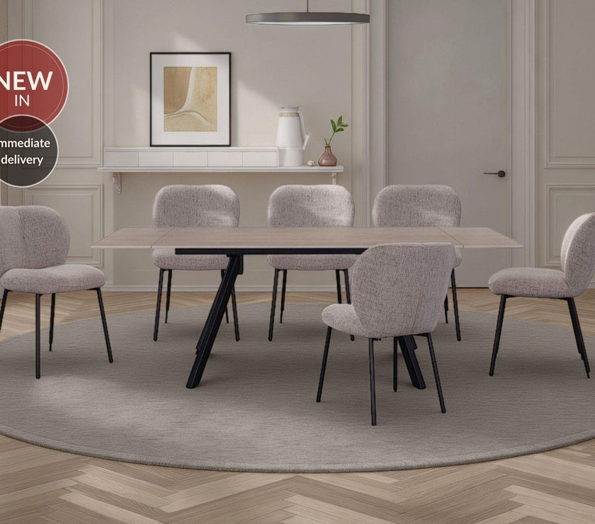Vertigo Table with 6 Chairs
