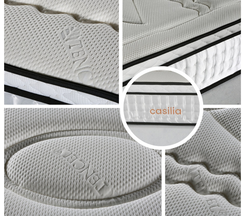 Close up images of the Onyx Pillow Mattress