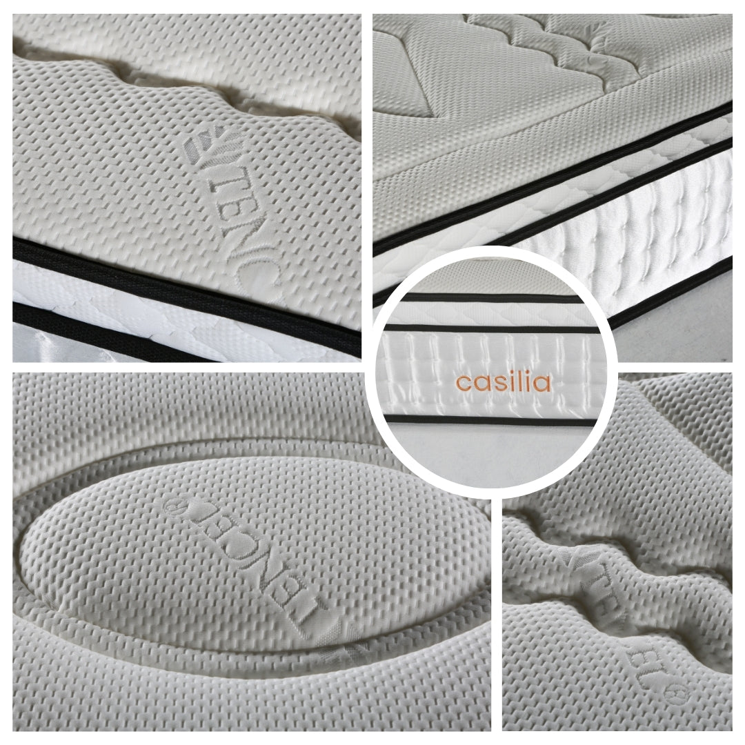 Close up images of the Onyx Pillow Mattress
