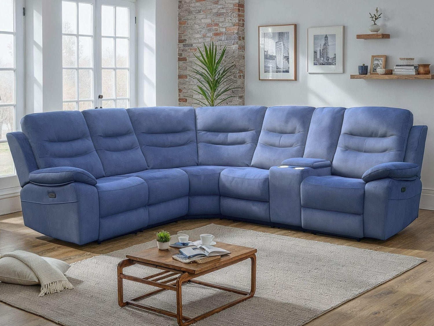 Vito 2 Corner 2 Power Recliner with Console