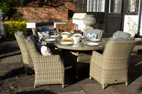 Wentworth Garden 6 Seater Ellipse Highback Comfort Dining Set