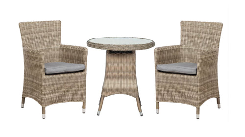 Wentworth Garden 2 Seater Round Carver Bistro Set