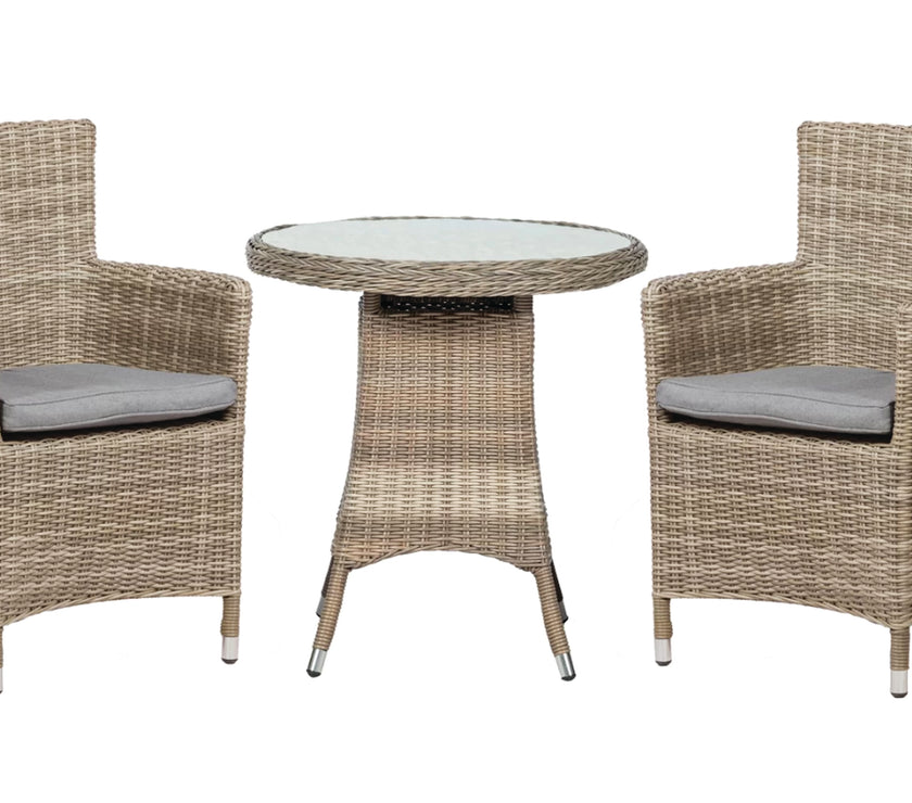 Wentworth Garden 2 Seater Round Carver Bistro Set