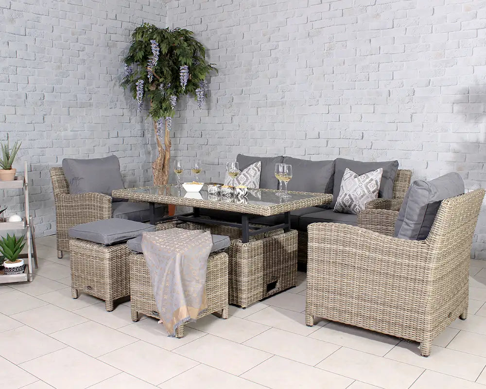 Wentworth Garden Sofa Dining Set