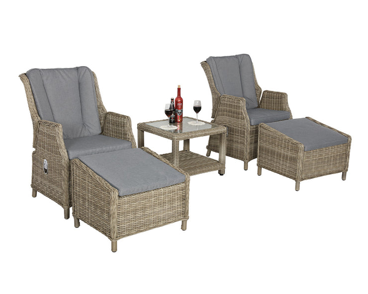 Wentworth 5 Piece Gas Operated Garden Chairs