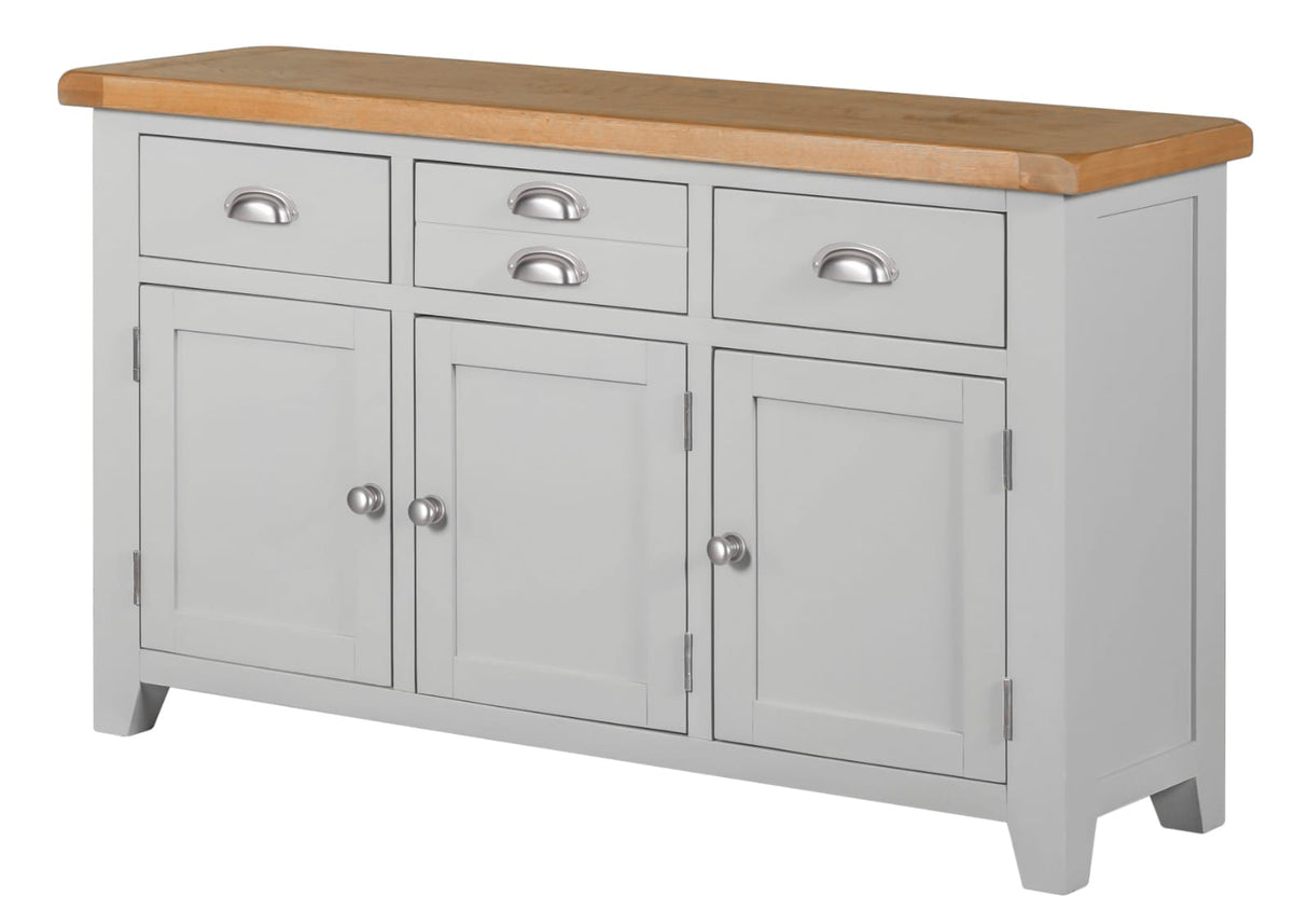 Wexford American Oak Sideboard with 3 Doors and 3 Drawers