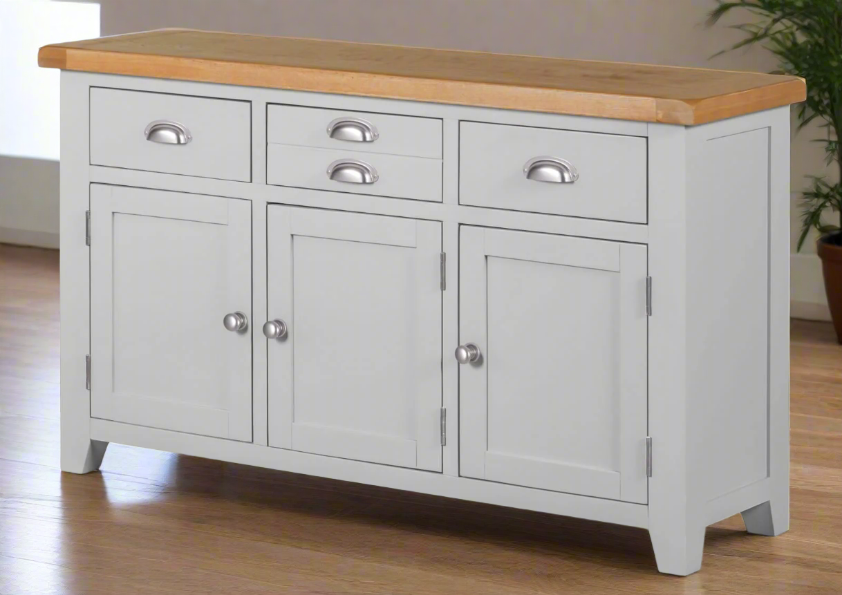 Wexford American Oak Sideboard with 3 Doors and 3 Drawers