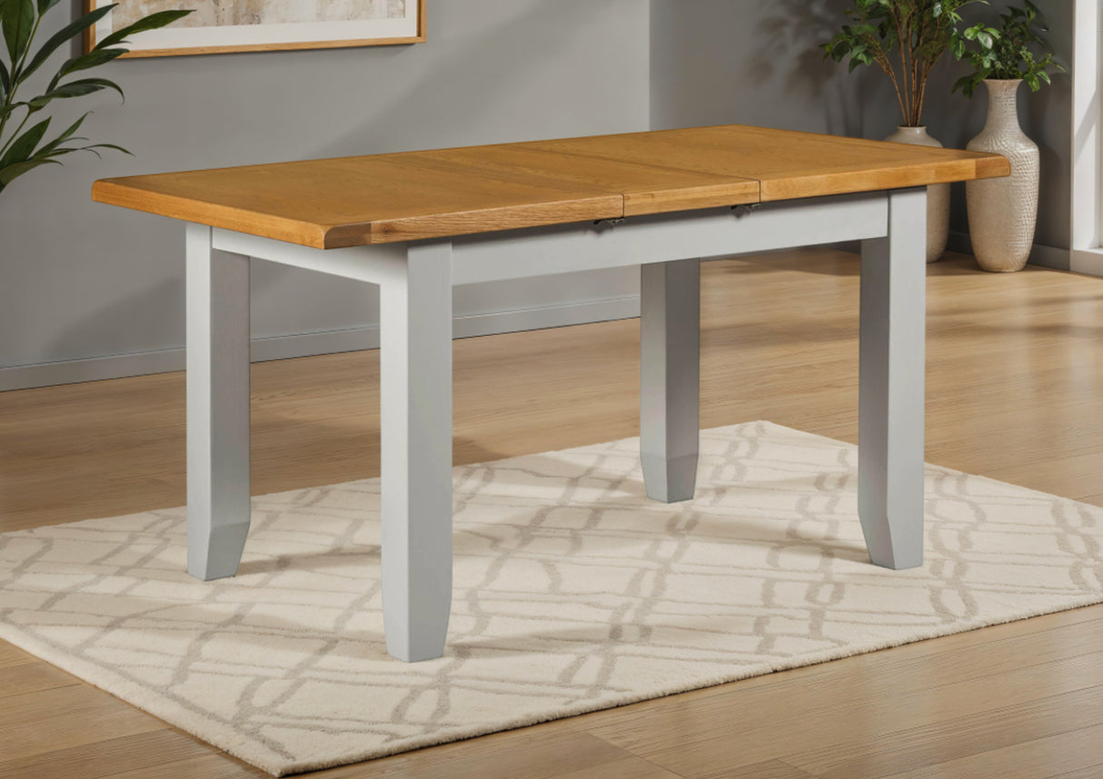 Wexford American Oak Solid Wood Medium Extendable Dining Table