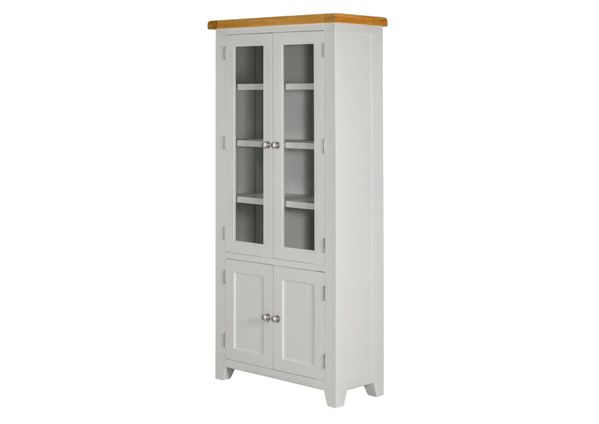 Wexford American Oak Solid Wood Display Cabinet