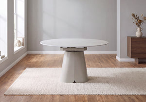 Whitney Ceramic Extending Dining Table and 4 Dining Chairs Set