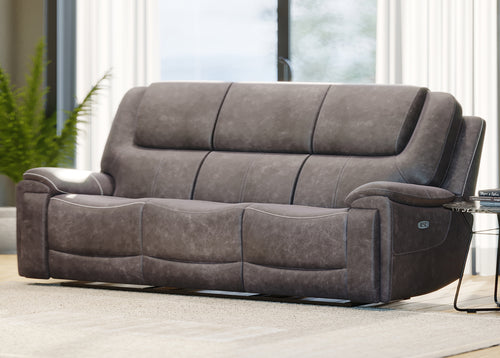 Angled view of the Brentor 3 Seater Recliner Sofa