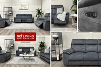 Naples 3 Seater Recliner Sofa with USB