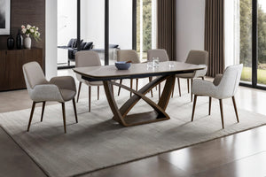 Denali Extendable Dining Table and 6 Denali Chairs Set