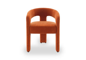 Orange chair on a white background