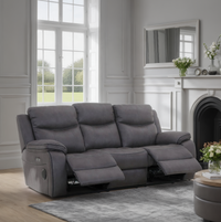 Lotus 2 Seater Recliner Sofa with Built-In Console