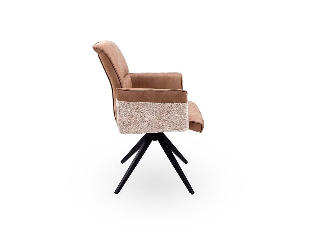 Nora 360° Auto-Return Swivel Dining Chair