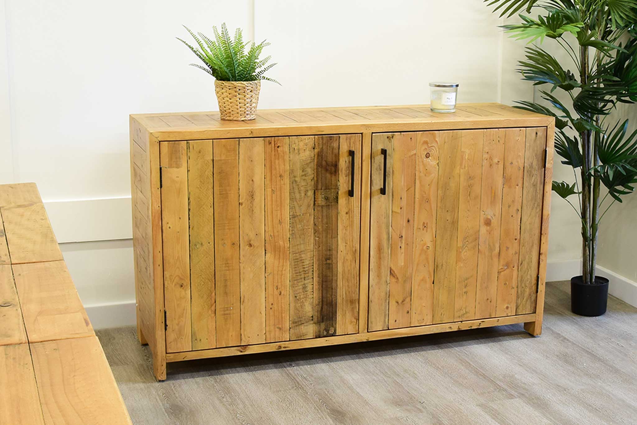 Reclaimed oak store sideboard