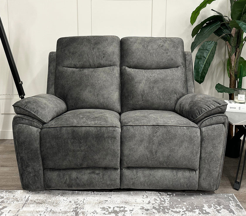 Osaka 2 Seater Power Recliner Sofa - Grey
