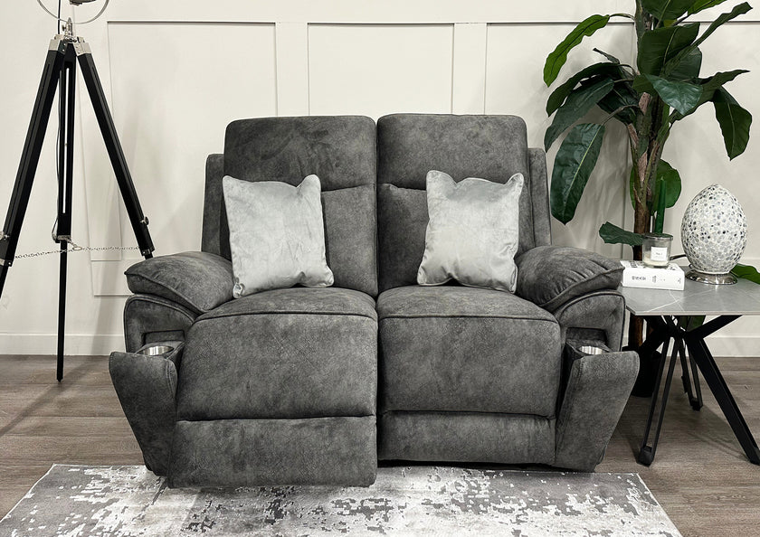 Osaka 2 Seater Power Recliner Sofa - Grey