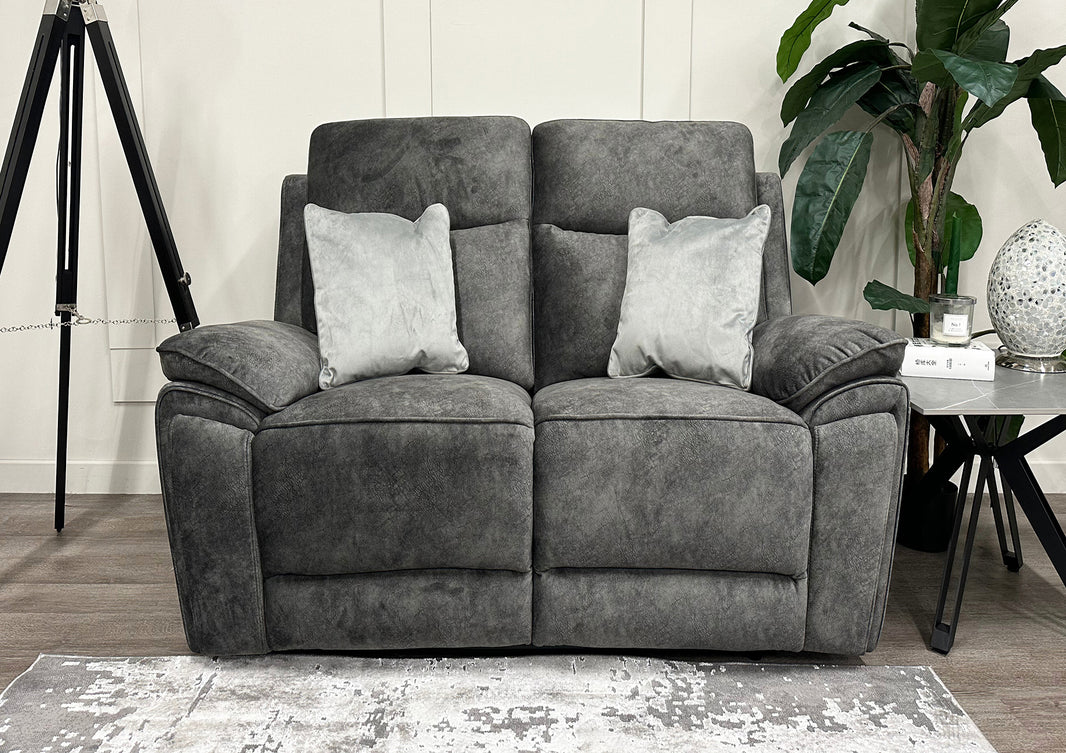 Osaka 2 Seater Power Recliner Sofa - Grey