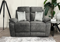 Osaka 2 Seater Power Recliner Sofa - Grey