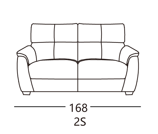 Pisa 2-Seater Sofa
