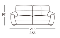 Pisa 3-Seater Static