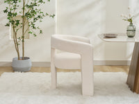 Dolce Accent Dining Chair - White Boucle