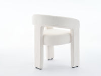 Dolce Accent Dining Chair - White Boucle