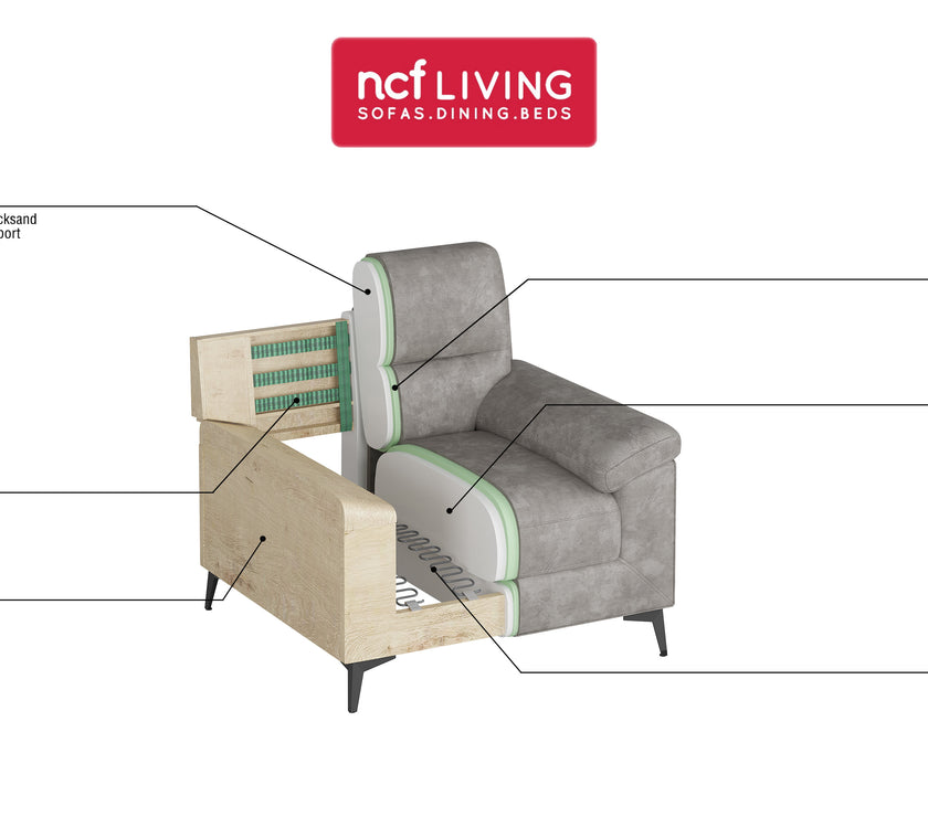 Benz 3 Seater Sofa