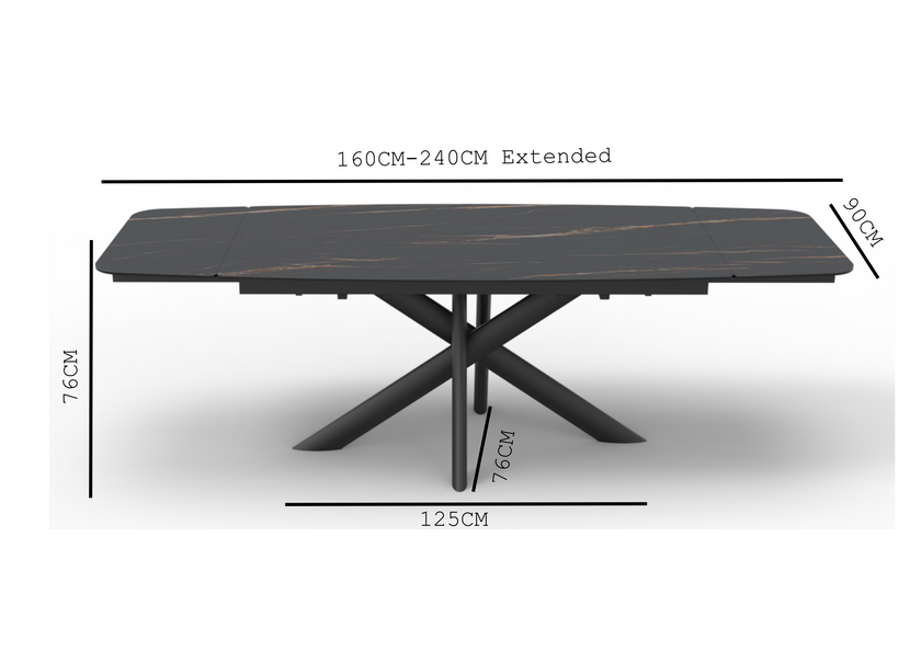 Acropolis Ceramic Extendable Dining Table