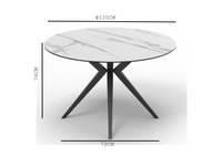 Lago Round Ceramic Dining Table