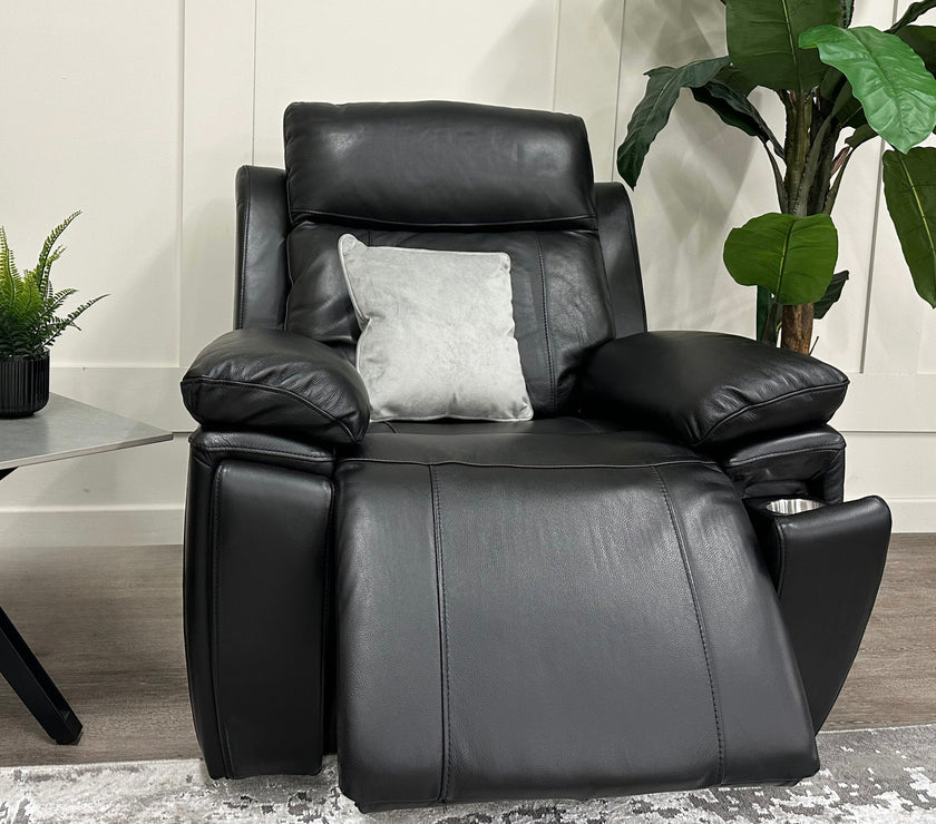 Savio Recliner Armchair with Power Headrest and Cupholder