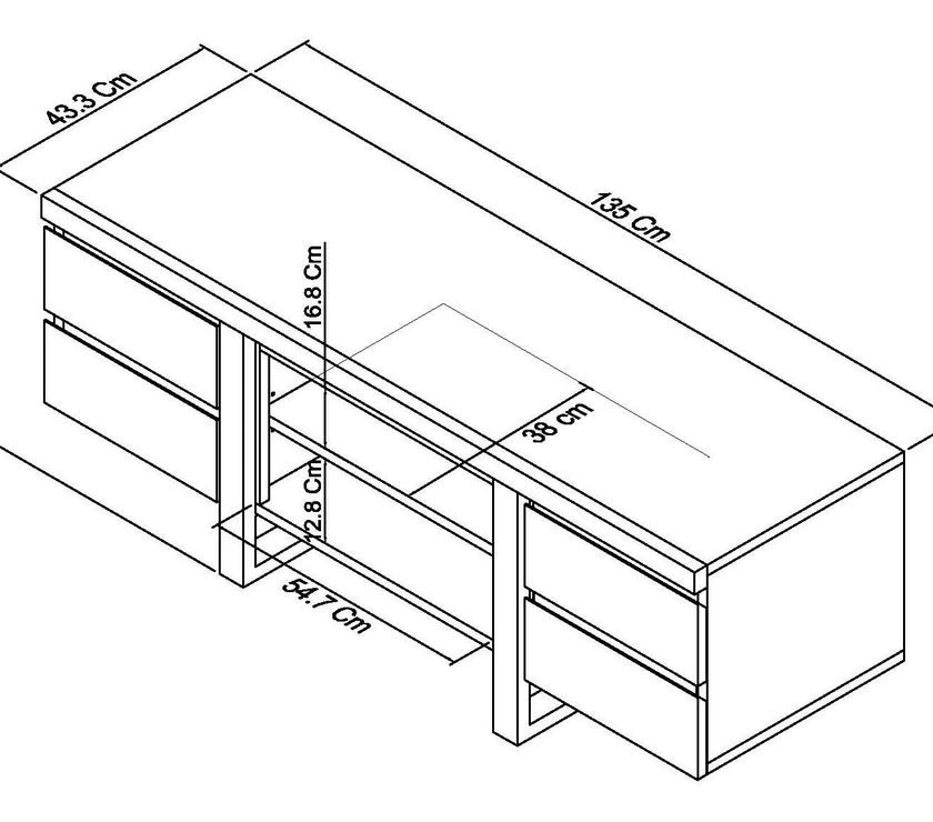 Toulouse Wide Entertainment Unit