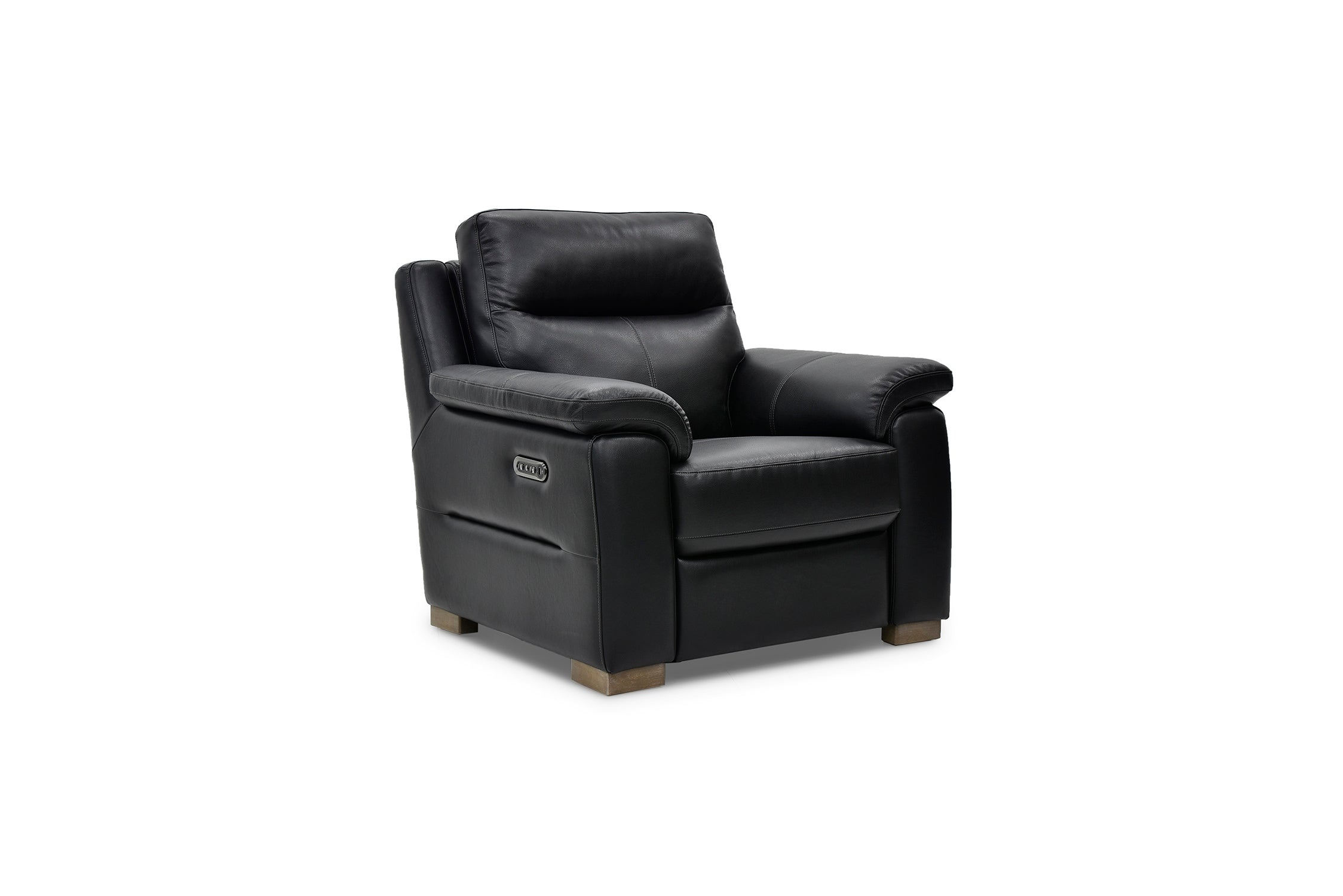 Cannes Leather Armchair with Power Recliner front 3/4 view