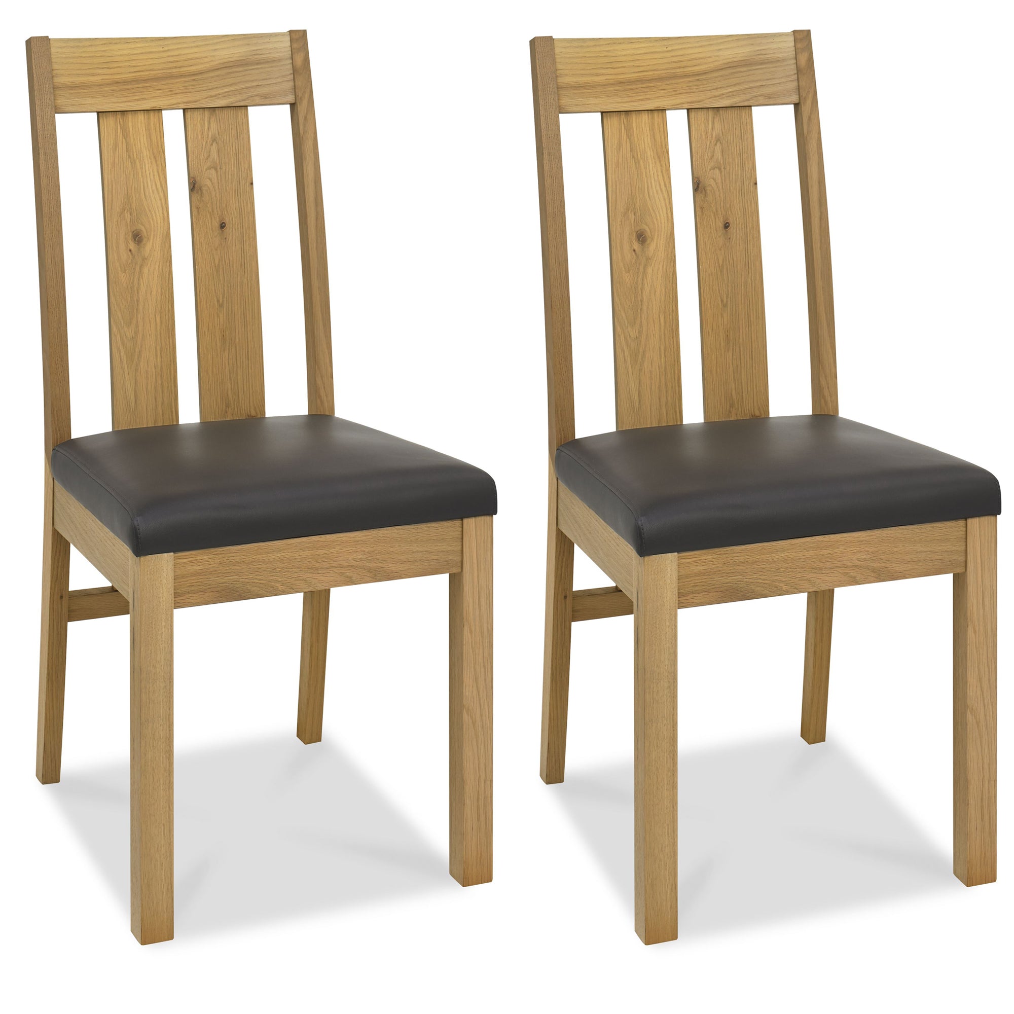 Turner Light Oak Slatted Chair (Pair)
