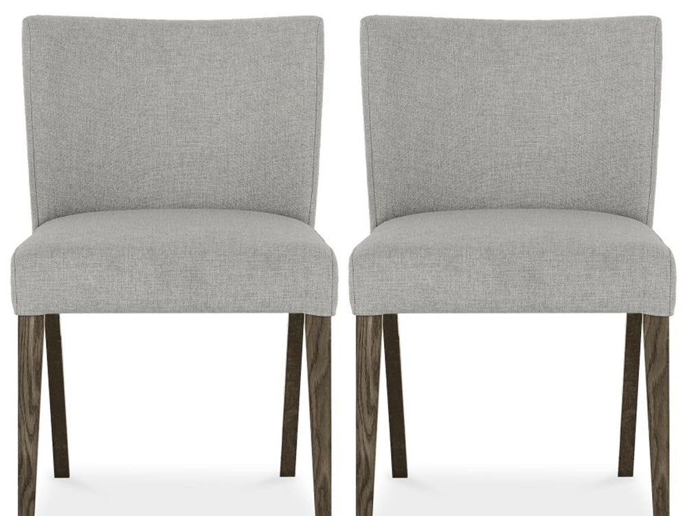 Set of 2 Turner Dark Oak Low Back Dining Chairs