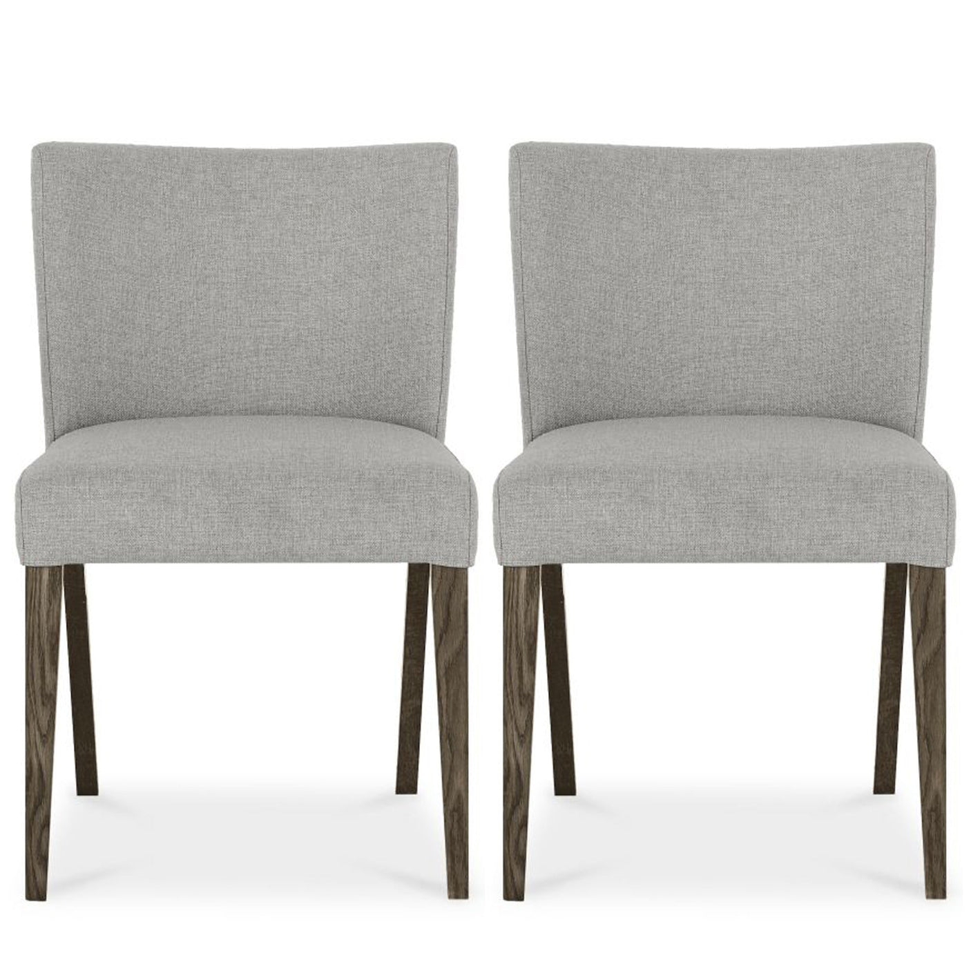 Set of 2 Turner Dark Oak Low Back Dining Chairs