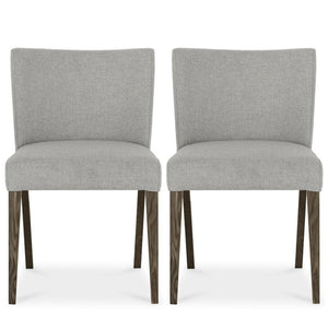 Set of 2 Turner Dark Oak Low Back Dining Chairs