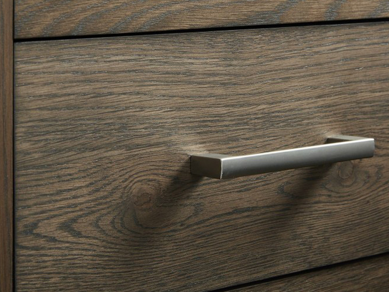 Turner Dark Oak Lamp Table with Drawer