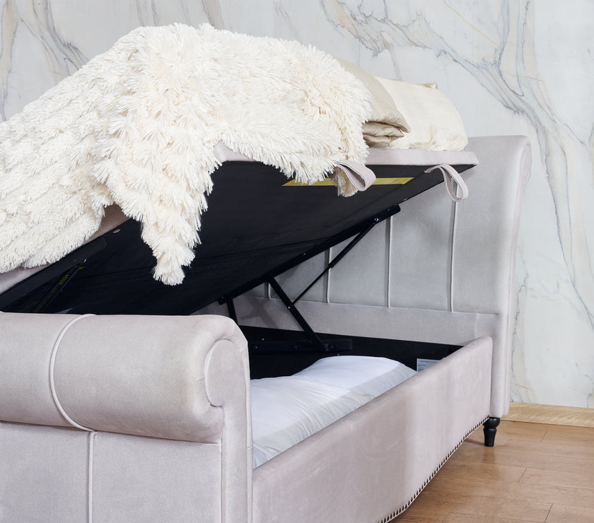 Image of the storage space of the Athena Ottoman Bed Frame