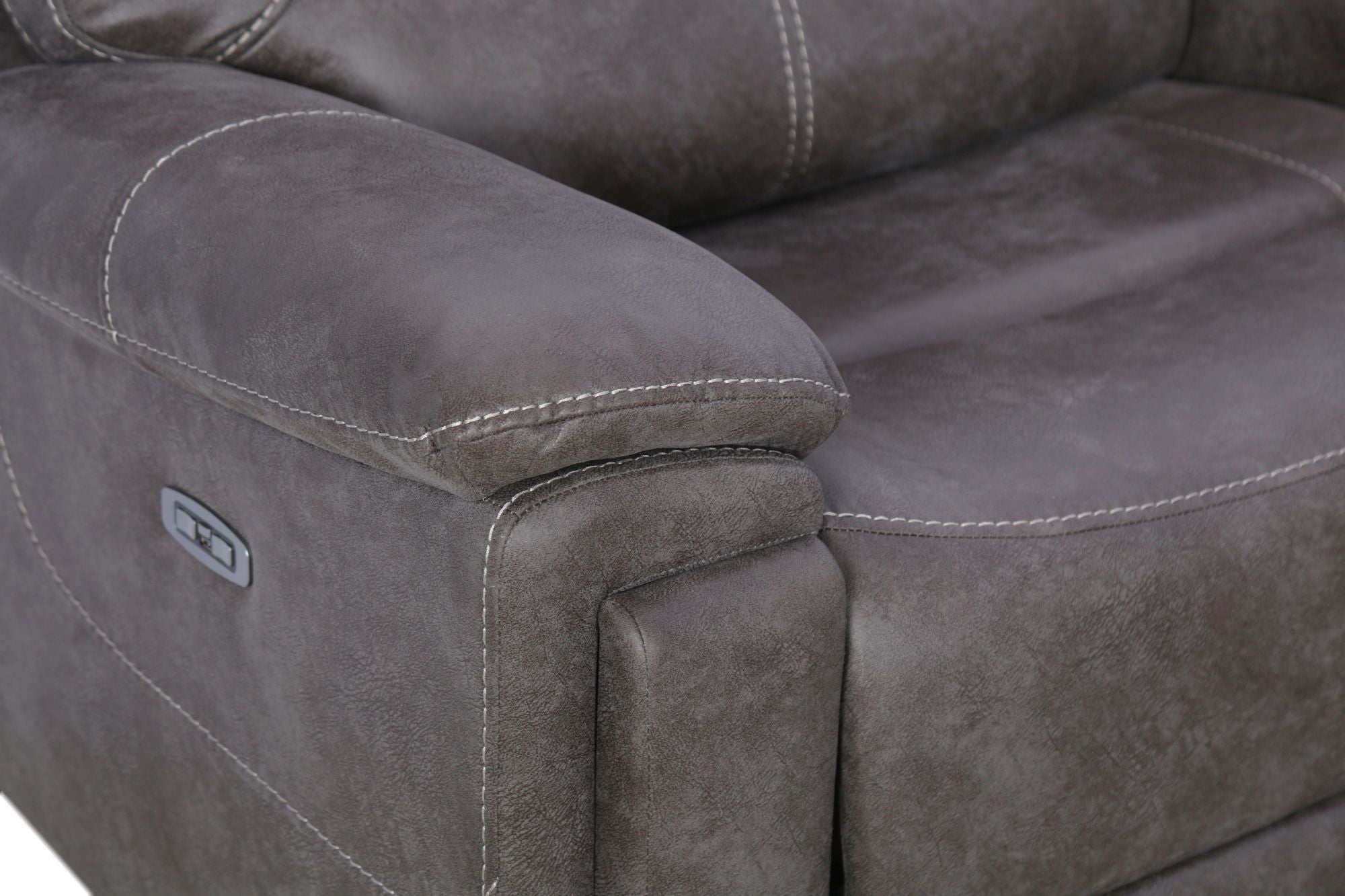 Panther leather power reclining deals console loveseat