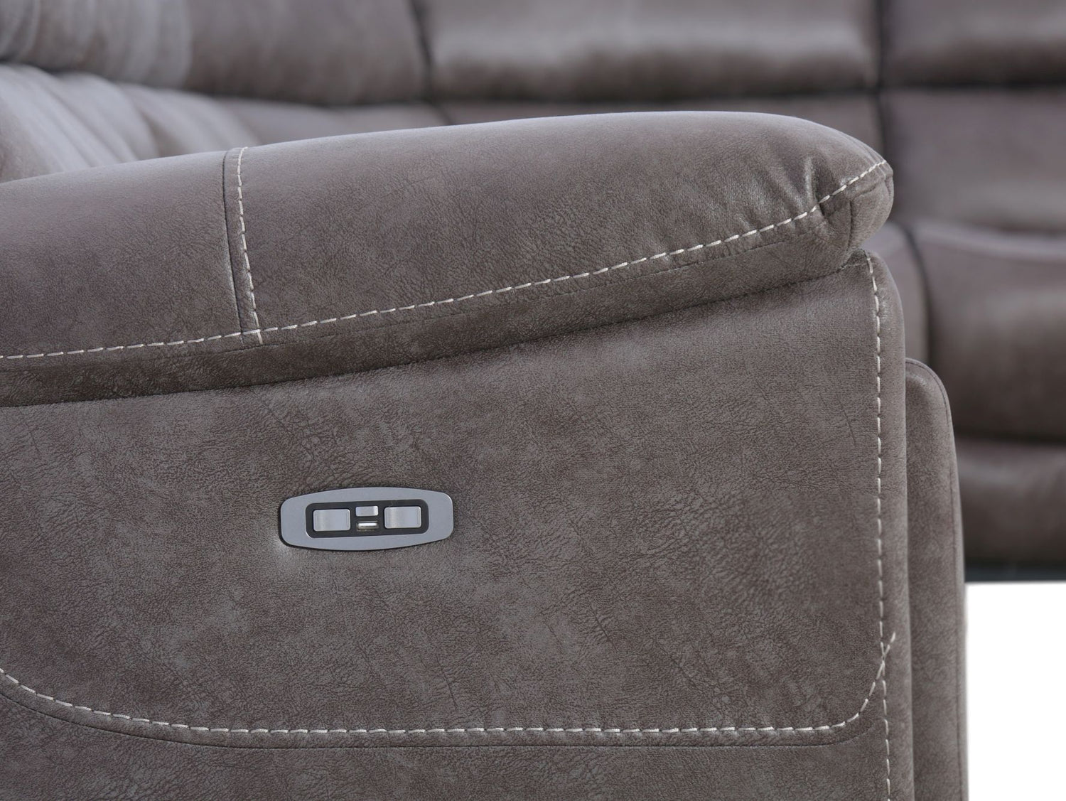 Image of the control panel of the Brentor Corner Recliner Sofa