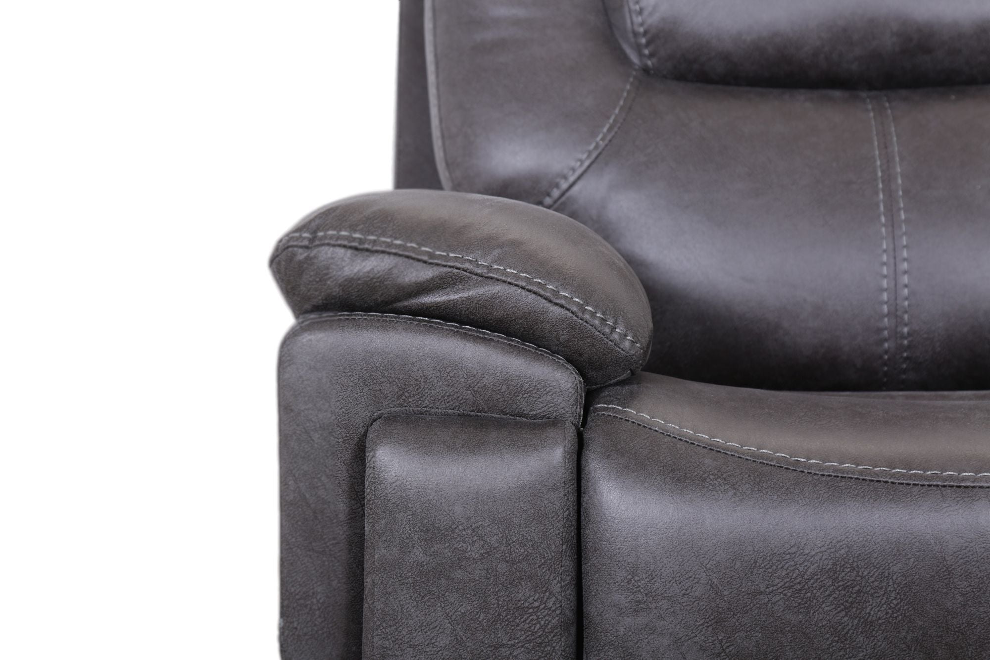 Brentor 2 Seater Electric Recliner Sofa with Console and Power Headrest