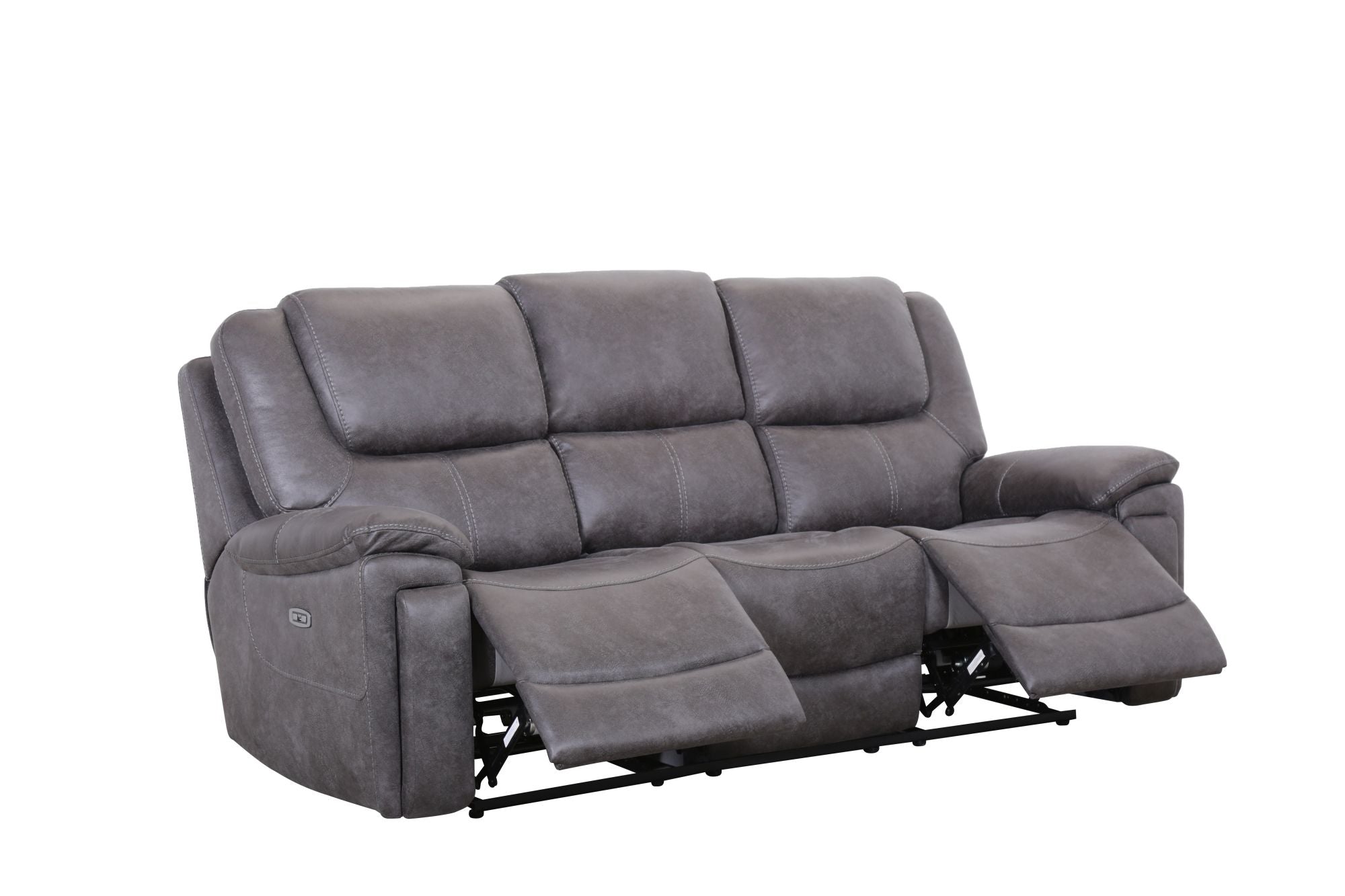 Reclining sofa online with power headrest