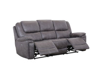 Angled image of the Brentor 3 Seater Recliner Sofa in its reclined position