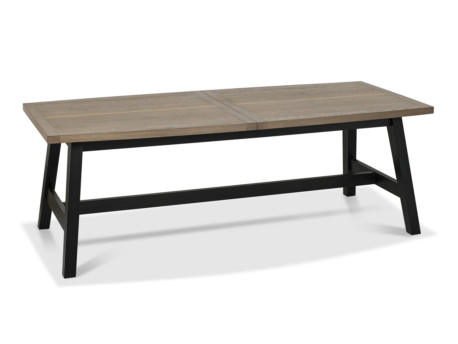 Angled view of the Candice 6-8 Seater Extendable Dining Table.